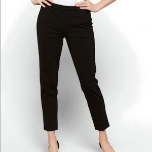 Liverpool Tyler Straight Leg Textured Knit Pull-On Trousers - Black Size 2 / 26